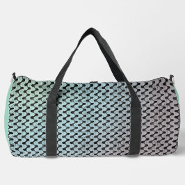 Modern abstract digital pattern design 1246 duffle bag