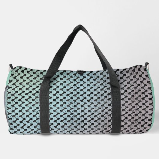 Modern abstract digital pattern design 1246 duffle bag (Rückseite)