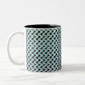 Modern abstract digital pattern design 1246 zweifarbige tasse (Links)