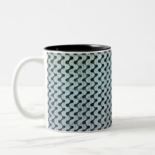 Modern abstract digital pattern design 1246 zweifarbige tasse (Links)