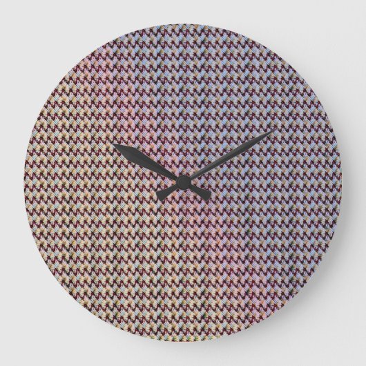Modern abstract digital pattern design 1260 große wanduhr (Vorderseite)