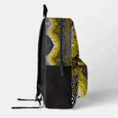 Modern Abstract Dot Pattern  Bedruckter Rucksack (Links)