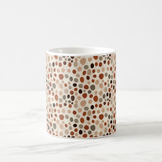 Modern Abstract Dot Pattern Mug Kaffeetasse (Mittel)