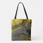 Modern Abstract Dot Pattern  Tasche (Rückseite)