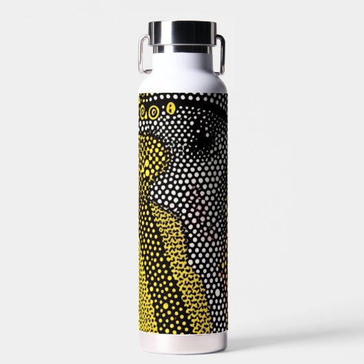 Modern Abstract Dot Pattern  Trinkflasche (Vorne)