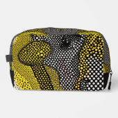 Modern Abstract Dot Pattern  Waschbeutel (Vorderseite)