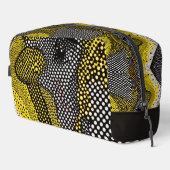 Modern Abstract Dot Pattern  Waschbeutel (Rechte Ecke)