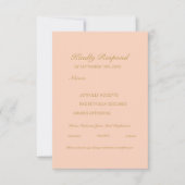 Modern Abstract Elegant RSVP Card Portrait (Vorderseite)