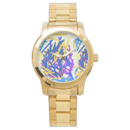 Modern Abstract Festive Paint Splash Armbanduhr