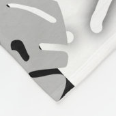 Modern abstract floral art fleecedecke (Ecke)