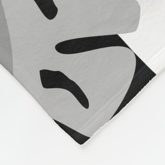 Modern abstract floral art fleecedecke (Ecke)