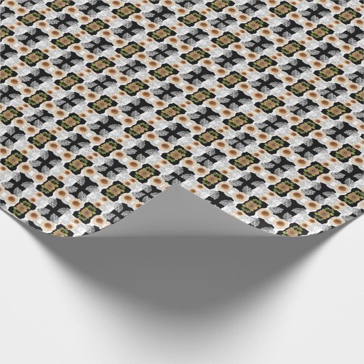 Modern abstract floral art geschenkpapier (Ecke)