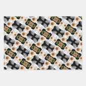 Modern abstract floral art geschenkpapier set (Vorderseite 3)