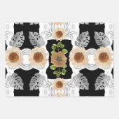 Modern abstract floral art geschenkpapier set (Vorderseite 2)
