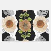 Modern abstract floral art geschenkpapier set (Vorderseite)