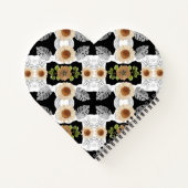 Modern abstract floral art notizblock (Rückseite)