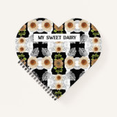 Modern abstract floral art notizblock (Vorderseite)