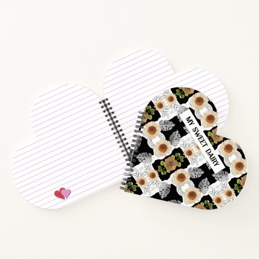 Modern abstract floral art notizblock (Innenseite)