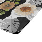 Modern abstract floral art schneidebrett (Ecke)