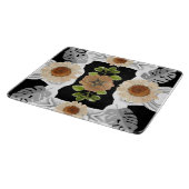 Modern abstract floral art schneidebrett (Ecke)