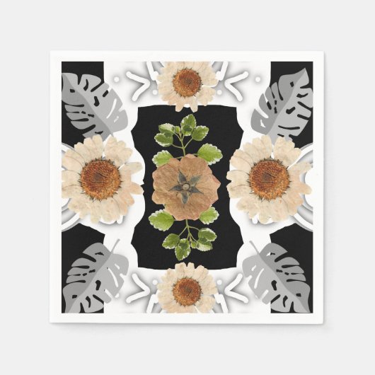modern abstract floral art serviette (Vorderseite)