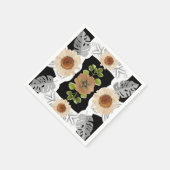 modern abstract floral art serviette (Ecke)