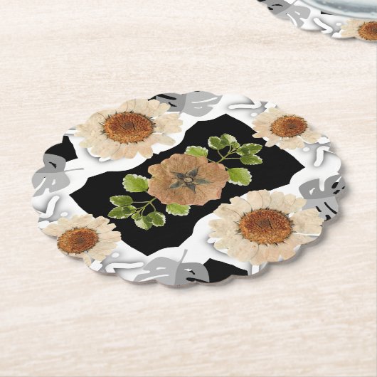 Modern abstract floral art untersetzer (angewinkelt)