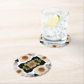 Modern abstract floral art untersetzer (Vor Ort)