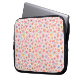 Modern Abstract Floral Pattern Laptopschutzhülle (Vorderseite Links)