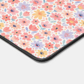 Modern Abstract Floral Pattern Schreibtischunterlage (Ecke)