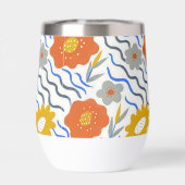 Modern Abstract Flowers Boho Wavy (Rückseite)