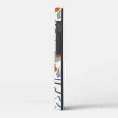 Modern Abstract Flowers Boho Wavy Case-Mate iPhone Hülle (Rückseite / Links)