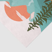 Modern Abstract Forest, Mountains, and Sunrise Seidenpapier (Ausschnitt)