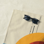 Modern Abstract Geometric Art Composition Strandtuch (Beispiel)