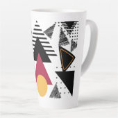 Modern Abstract geometric art Milchtasse (Rechte Ecke)