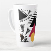 Modern Abstract geometric art Milchtasse (Linke Ecke)