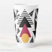 Modern Abstract geometric art Milchtasse (Vorderseite)