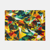 Modern Abstract Geometric Colorful Crystal Glass Fußmatte (Vorderseite)
