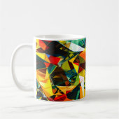 Modern Abstract Geometric Colorful Crystal Glass Kaffeetasse (Links)