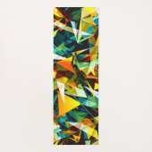 Modern Abstract Geometric Colorful Crystal Glass Yogamatte (Rückseite)