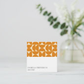 Modern Abstract Geometric Colorful Professional Quadratische Visitenkarte (Stehend Vorderseite)