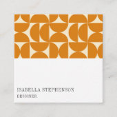 Modern Abstract Geometric Colorful Professional Quadratische Visitenkarte (Vorderseite)