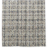 Modern abstract geometric digital pattern 1259 duschvorhang (Vorderseite)