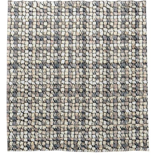 Modern abstract geometric digital pattern 1259 duschvorhang (Vorderseite)