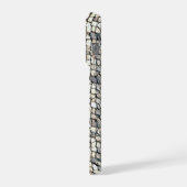 Modern abstract geometric digital pattern 1259 iPhone hülle (Linke Seite)