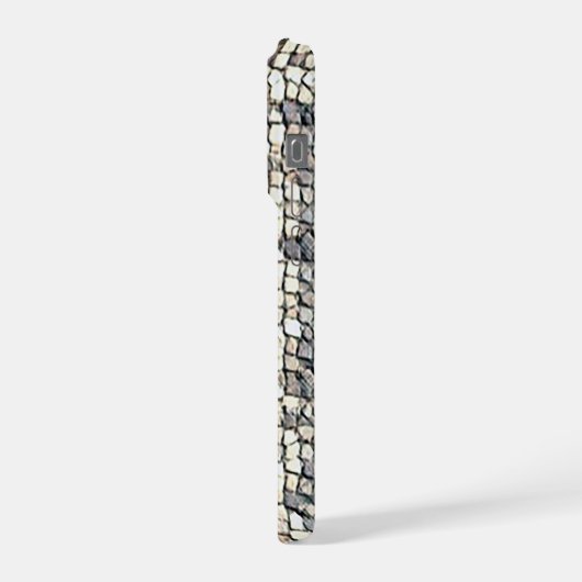 Modern abstract geometric digital pattern 1259 iPhone hülle (Linke Seite)