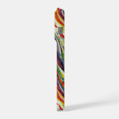 Modern abstract geometric digital pattern 40 iPhone hülle (Linke Seite)