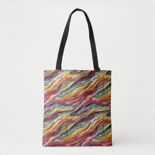 Modern abstract geometric digital pattern 40 tasche (Vorderseite)