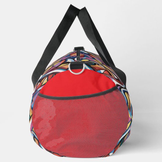 Modern abstract geometric digital pattern 48 duffle bag (Rechts)