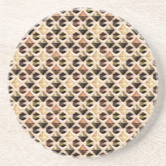 Modern abstract geometric digital pattern 58 getränkeuntersetzer (Vorne)